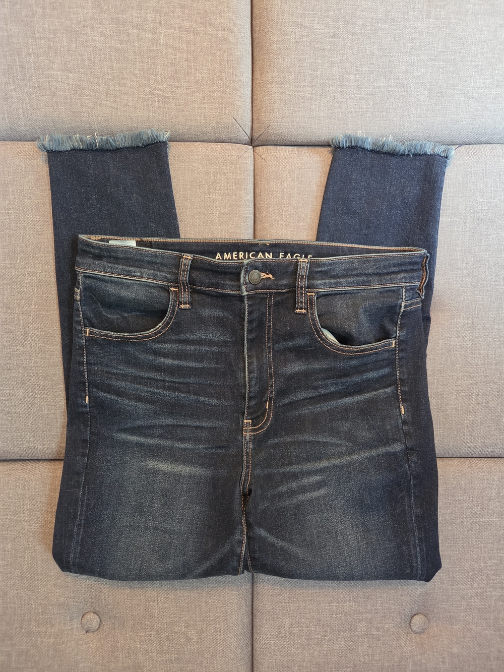 American Eagle Next Level Stretch Super High-Rise Jegging Crop Skinny Jeans 12